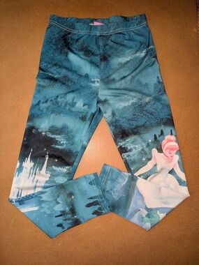 Kids Blue Disney Cinderella Leggings